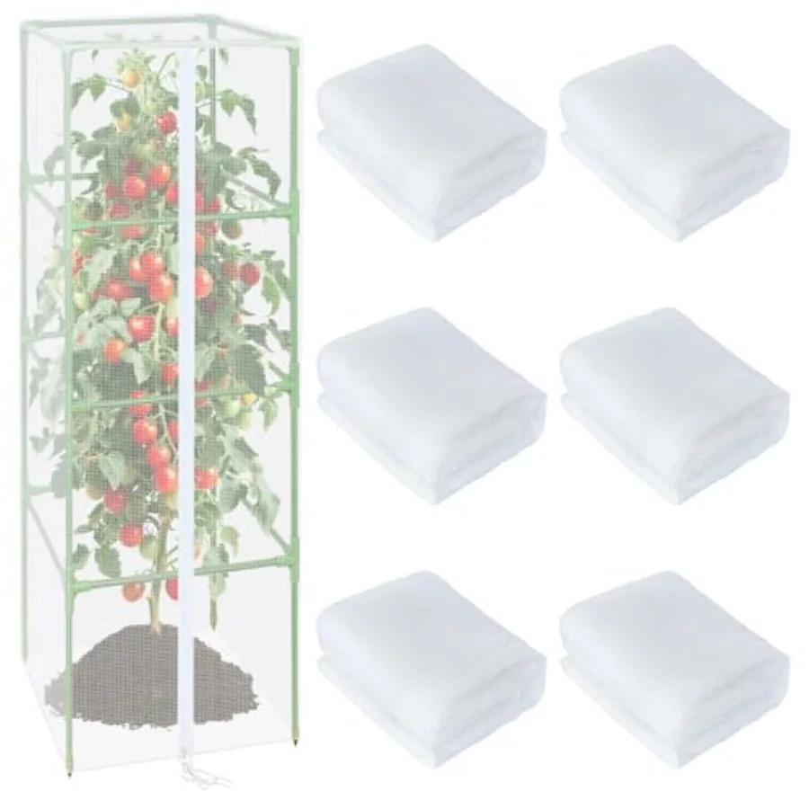 57" x 16.1" Garden Bird Netting for Square Tomato Cage, Garden Mesh Barrier, Plant Covers Protect Tomatoes, Vegetables, Blueber
57" x 16.1" Garden Bird Netting for Square Tomato Cage, Garden Mesh Barrier, Plant Covers Protect Tomatoes, Vegetables, Blueber