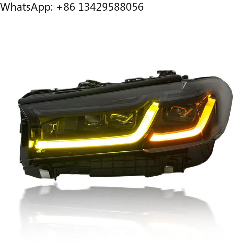 For BMW 5 Series G30 F90 2018-2022 Yellow and White DRL Switch Headlight Upgraded M5 Style Laser Double-color Car Headlamp
For BMW 5 Series G30 F90 2018-2022 Yellow and White DRL Switch Headlight Upgraded M5 Style Laser Double-color Car Headlamp