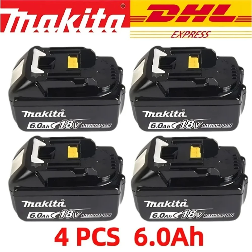 100% Original Makita 6.0Ah 18V Rechargeable Battery for Makita 18V BL1830 BL1830B BL1840 BL1840B BL1850 BL1850B Power Tools
100% Original Makita 6.0Ah 18V Rechargeable Battery for Makita 18V BL1830 BL1830B BL1840 BL1840B BL1850 BL1850B Power Tools