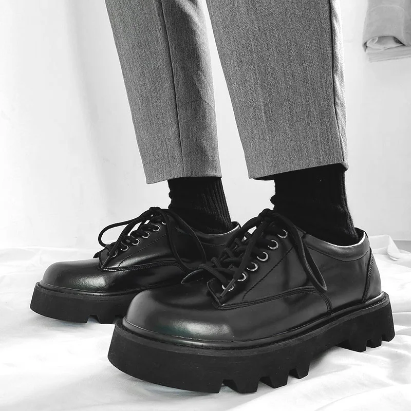 British style men casual business office formal dress shoes lace-up derby shoe black trendy platform sneakers original leather
British style men casual business office formal dress shoes lace-up derby shoe black trendy platform sneakers original leather