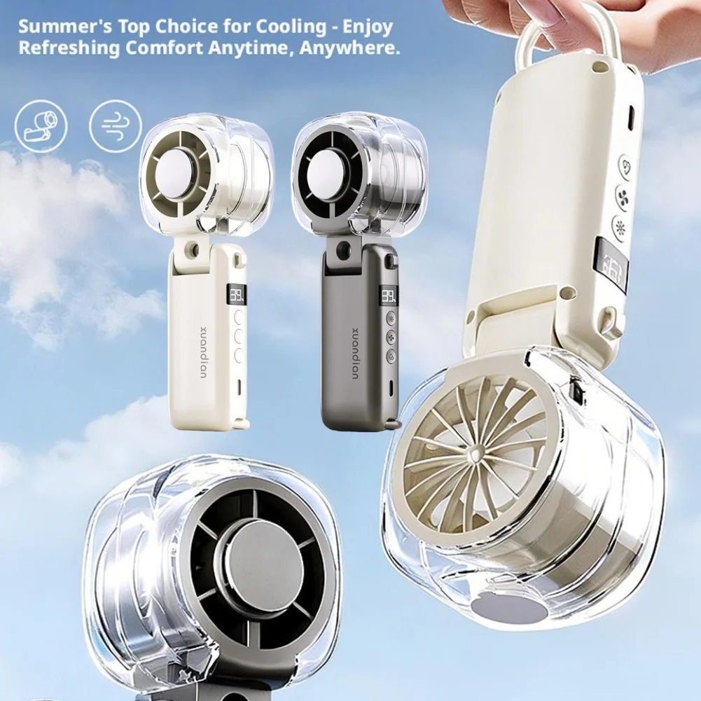 Portable Handheld Turbo Fan 199Gear Strong Wind Speed LED Digital Display 135°Foldable Outdoor 3-in-1 Handheld Fan
Portable Handheld Turbo Fan 199Gear Strong Wind Speed LED Digital Display 135°Foldable Outdoor 3-in-1 Handheld Fan