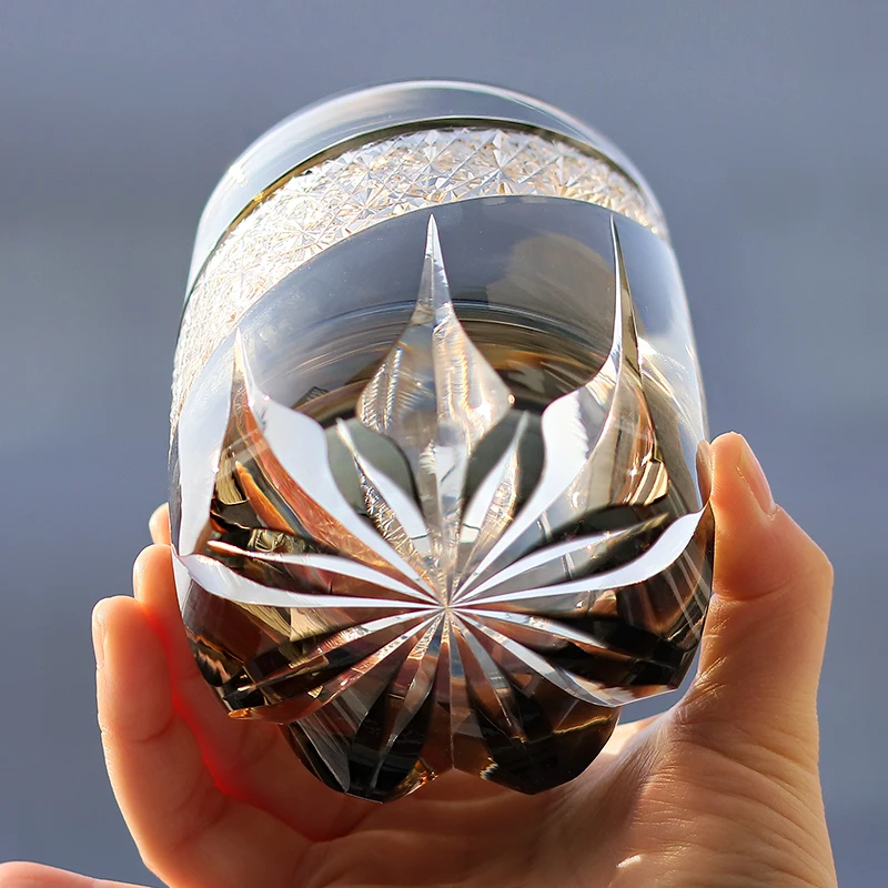Edo Kiriko Fashioned Whiskey Glasses 360ml Amber Grey with Gift Box New Design New Arrival
Edo Kiriko Fashioned Whiskey Glasses 360ml Amber Grey with Gift Box New Design New Arrival