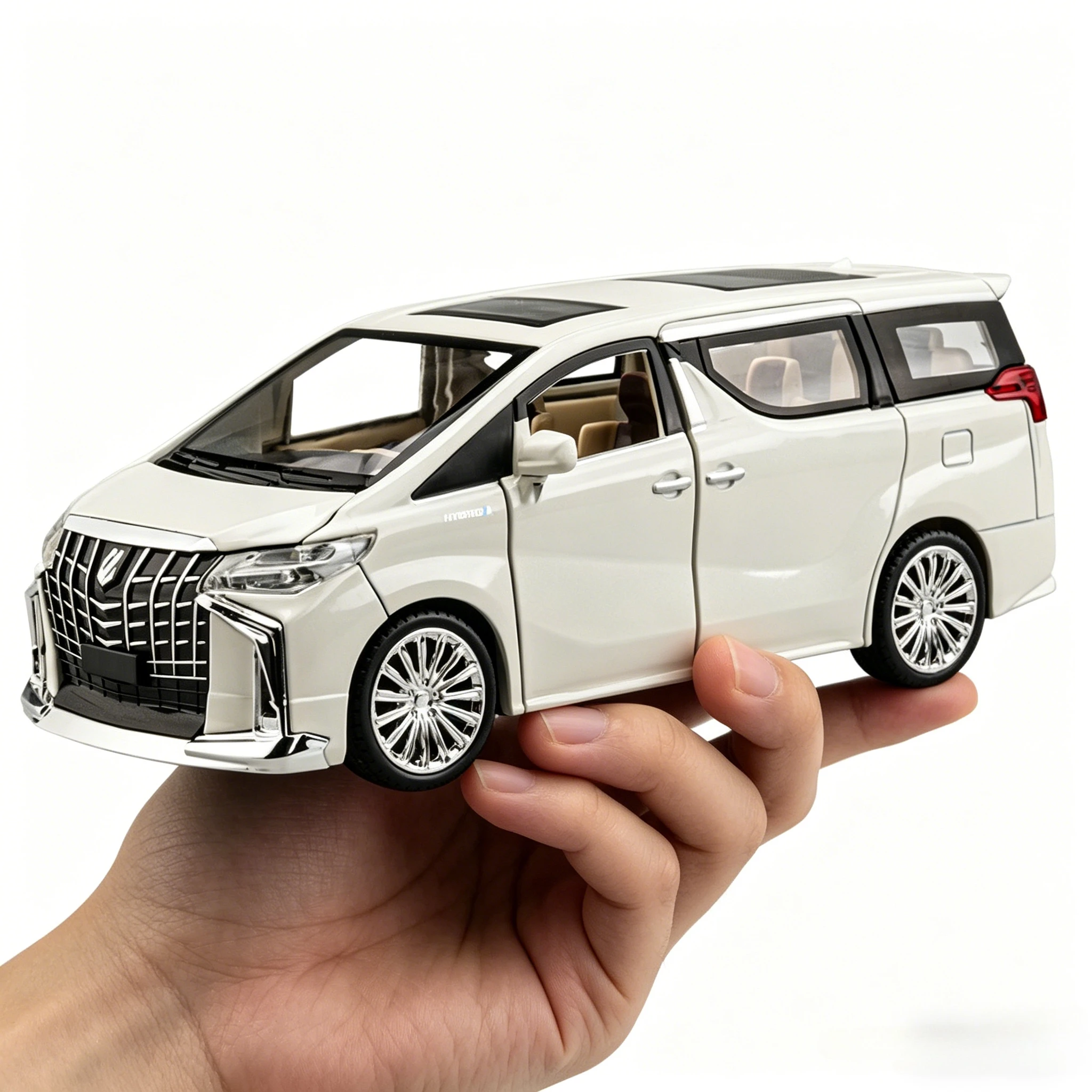 Металлическая модель автомобиля Alphard 1:24 с амортизацией, электрическими дверями, имитация коммерческого автомобиля MPV, декоративное украшение
Металлическая модель автомобиля Alphard 1:24 с амортизацией, электрическими дверями, имитация коммерческого автомобиля MPV, декоративное украшение