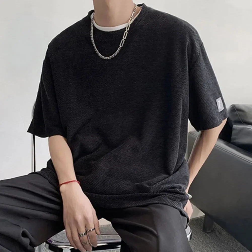 3XL Black Loose Short Sleeve Shirt Black Summer Loose T Shirt Tshirt Slight Stretch Fabric Solid Color Pattern
3XL Black Loose Short Sleeve Shirt Black Summer Loose T Shirt Tshirt Slight Stretch Fabric Solid Color Pattern