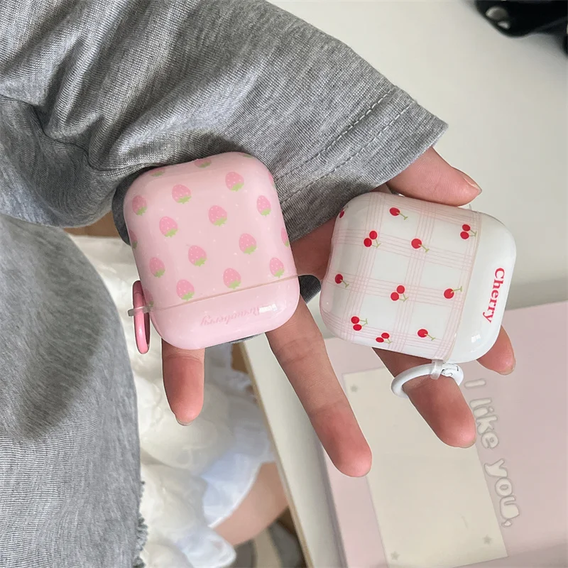 Cute Cherry Plaid Headphone Case For Apple Airpods 4 3 2 Pro 2 Cover Silicone Headset Charging Cases for Airpod Pro2 Gen Funda
Cute Cherry Plaid Headphone Case For Apple Airpods 4 3 2 Pro 2 Cover Silicone Headset Charging Cases for Airpod Pro2 Gen Funda