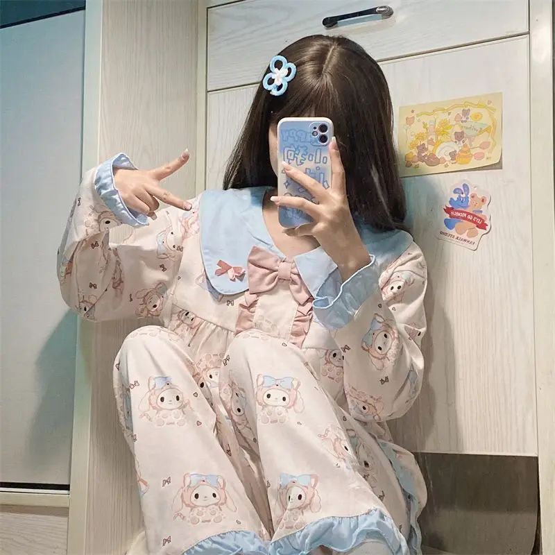 My Melody Girls Pajama Set Fashionable Sweet Cute Cartoon Anime Home Clothes Sanrio Pure Cotton Short Sleeved Shorts Clothes New
My Melody Girls Pajama Set Fashionable Sweet Cute Cartoon Anime Home Clothes Sanrio Pure Cotton Short Sleeved Shorts Clothes New