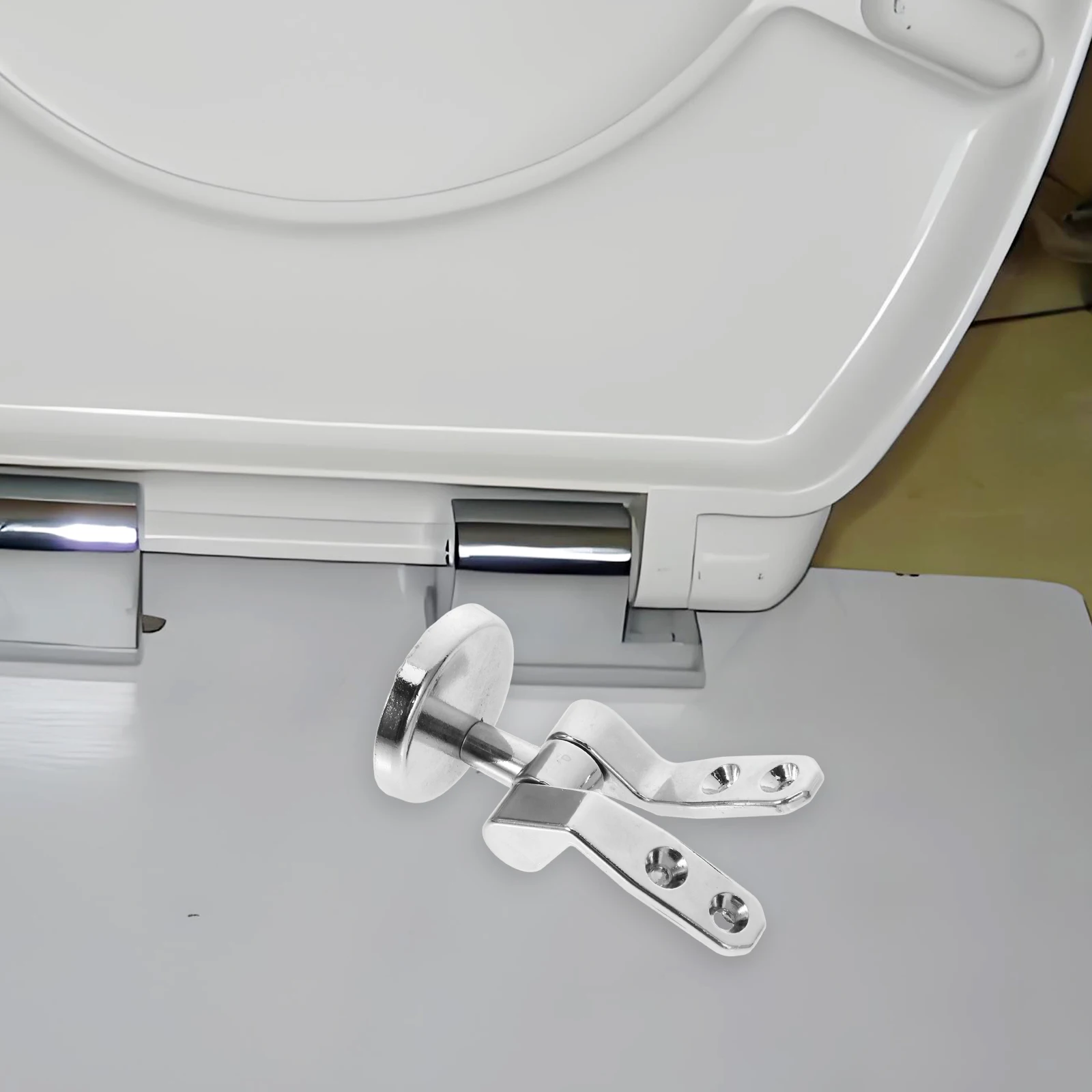 1Set Heavy Duty Toilet Seat Lid Hinge Zinc Alloy Replacement Kit for Toilet Cover Secure Stable Fit Includes Mounting Screws
1Set Heavy Duty Toilet Seat Lid Hinge Zinc Alloy Replacement Kit for Toilet Cover Secure Stable Fit Includes Mounting Screws