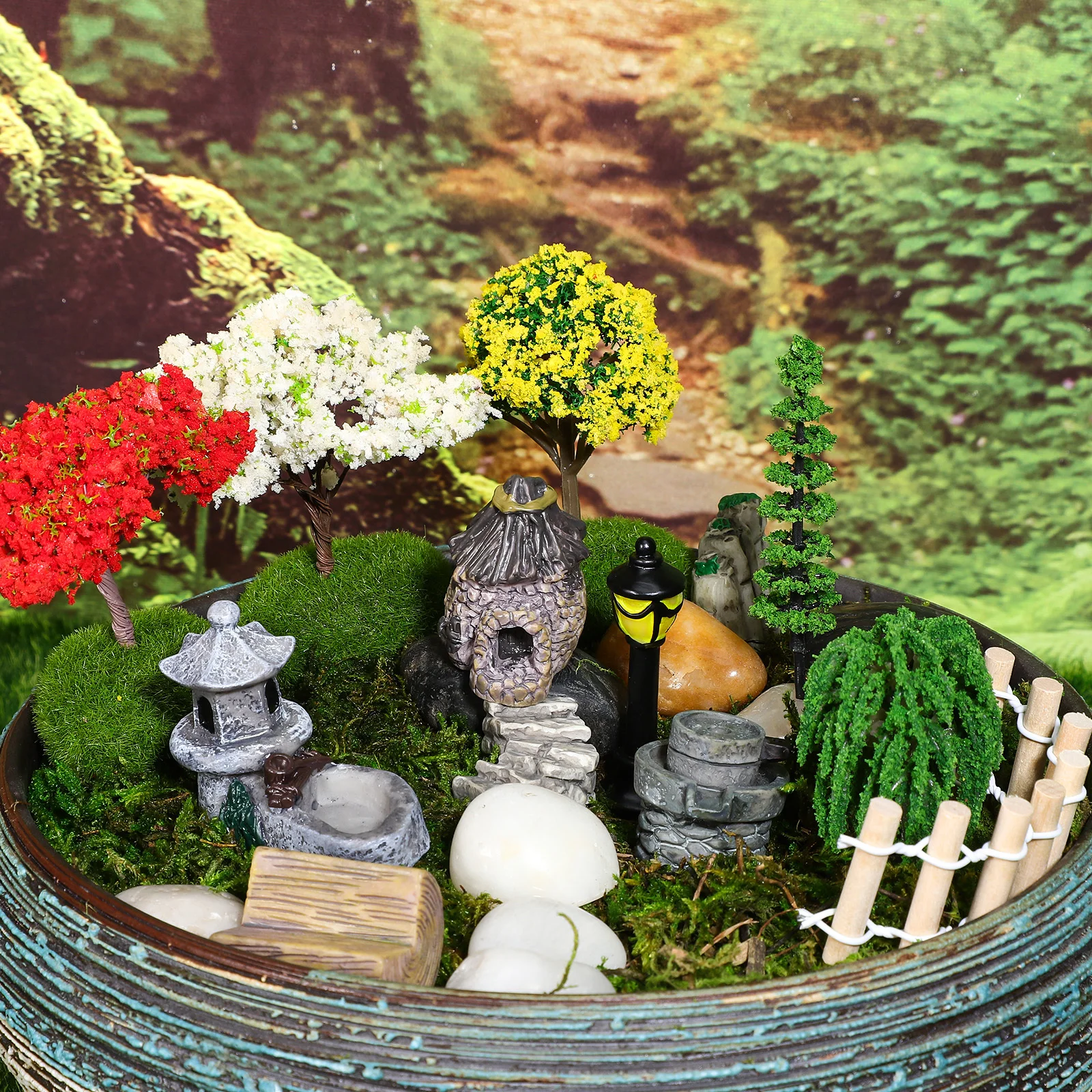 1 Set Micro Landscape Decor Kit Fairy Garden Accessories Miniature Stones Trees Fences For Terrarium Garden Mini Lawn Decoration
1 Set Micro Landscape Decor Kit Fairy Garden Accessories Miniature Stones Trees Fences For Terrarium Garden Mini Lawn Decoration