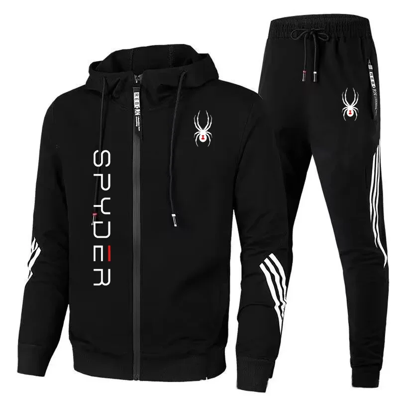 Spring and autumn new men's clothing casual hoodie hoodie + pants two-piece zipper jacket outdoor jogging sportswear suit
Spring and autumn new men's clothing casual hoodie hoodie + pants two-piece zipper jacket outdoor jogging sportswear suit
