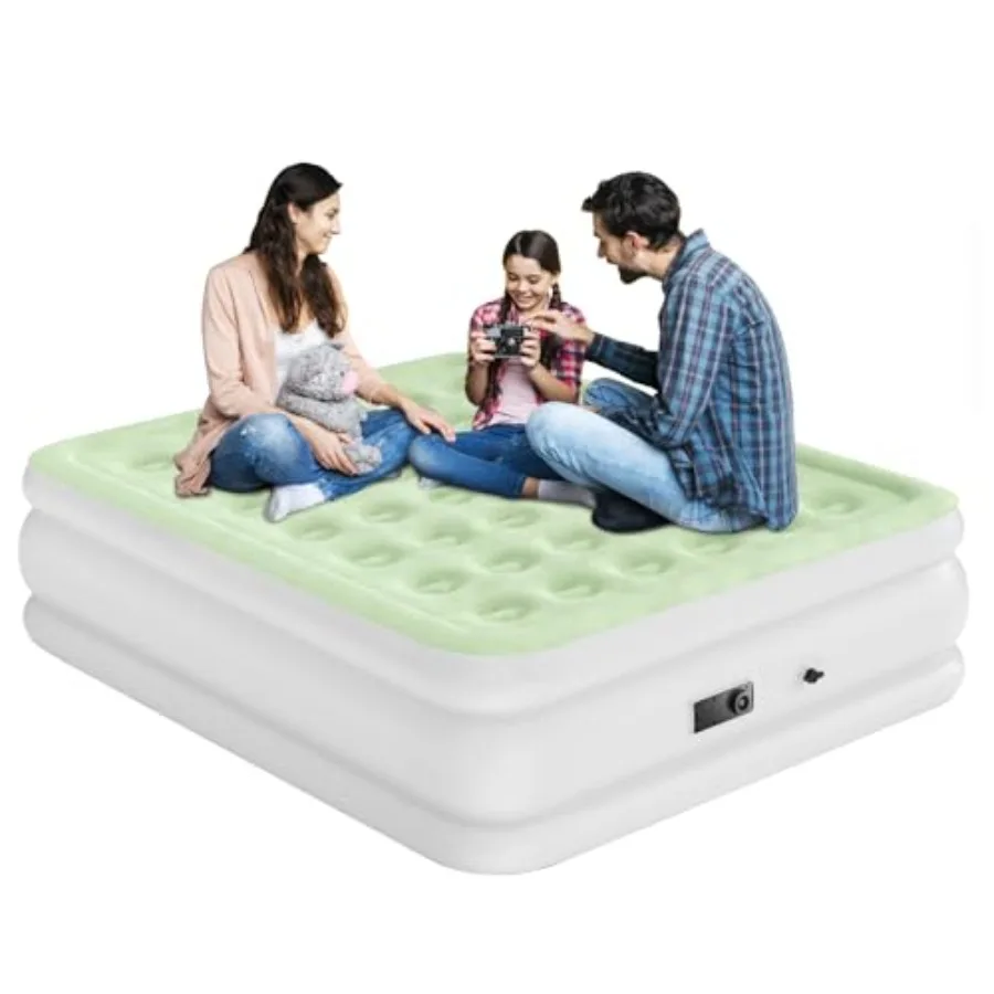 Queen Size Air Mattress with Built in Pump Blow Up Mattress Inflatable Air Bed for Home 18in Bed Height Light Green
Queen Size Air Mattress with Built in Pump Blow Up Mattress Inflatable Air Bed for Home 18in Bed Height Light Green