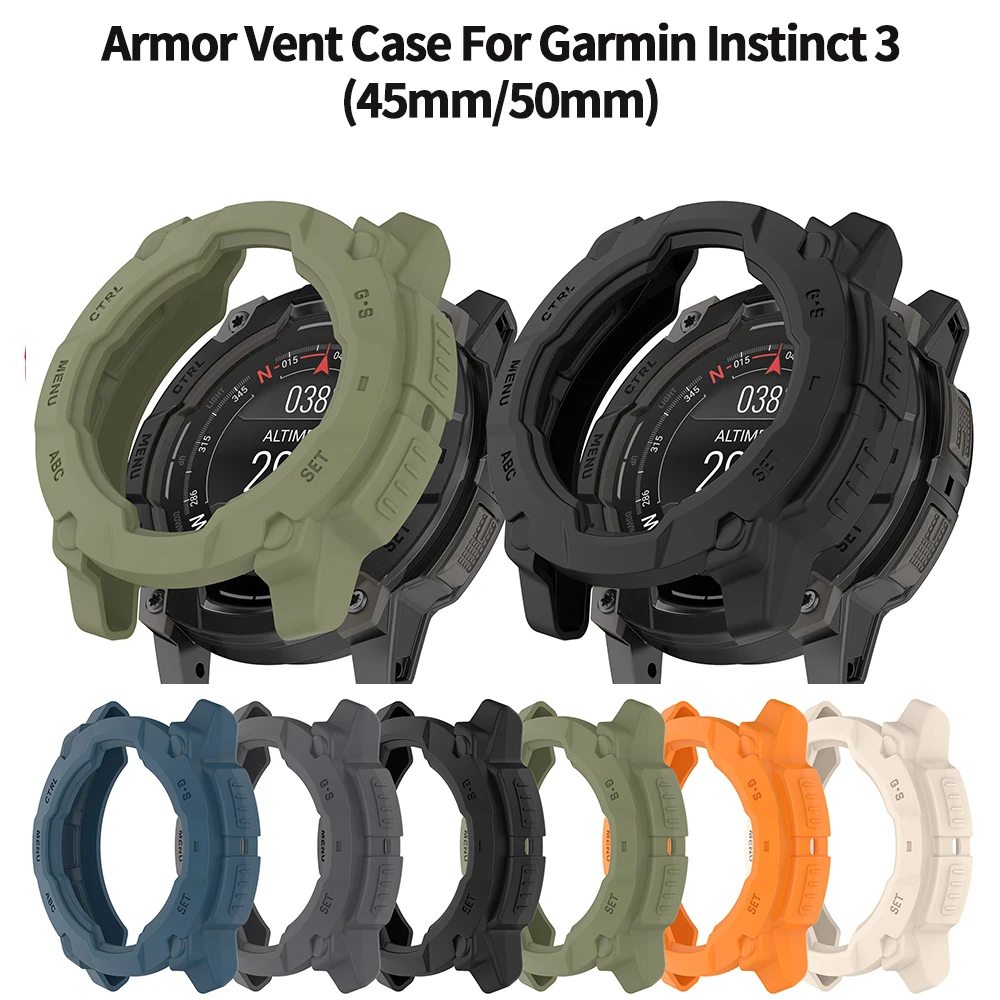Protective Case Cover For Garmin Instinct 3 AMOLED 45mm 50mm Shock-Proof Soft Silicone Shatter-Resistant Protector Shell
Protective Case Cover For Garmin Instinct 3 AMOLED 45mm 50mm Shock-Proof Soft Silicone Shatter-Resistant Protector Shell