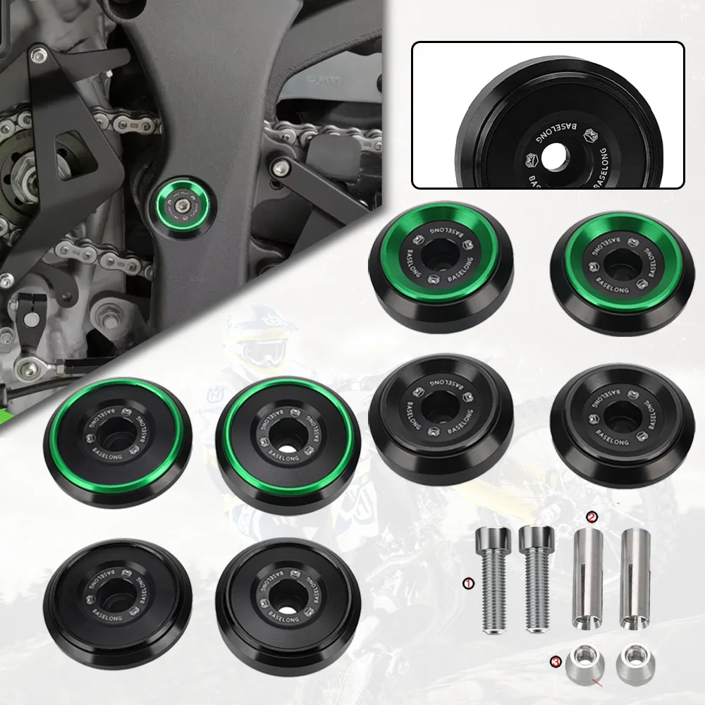 Для Kawasaki Z1000 ZX-10R Z1000SX Ninja 1000 1000SX ABS ZX-10RR 2010-2024 заглушки для отверстий в раме мотоцикла, крышки, комплекты декоративных колпачков 
Для Kawasaki Z1000 ZX-10R Z1000SX Ninja 1000 1000SX ABS ZX-10RR 2010-2024 заглушки для отверстий в раме мотоцикла, крышки, комплекты декоративных колпачков