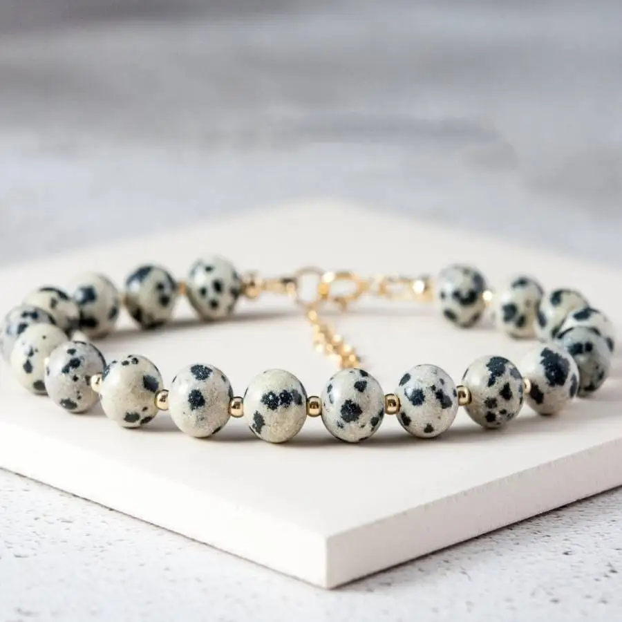Handmade Speckled stone bead bracelet,men's cuff button bracelet,Ramadan prayer bead,women's meditation,holiday gift,daily wear
Handmade Speckled stone bead bracelet,men's cuff button bracelet,Ramadan prayer bead,women's meditation,holiday gift,daily wear
