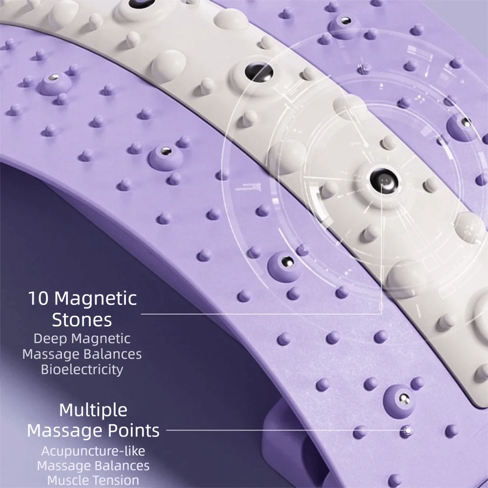 Ergonomic Design Back Massager with Magnetic Stones Adjustable Lumbar Stretcher Acupressure Points Silicone Strip
Ergonomic Design Back Massager with Magnetic Stones Adjustable Lumbar Stretcher Acupressure Points Silicone Strip
