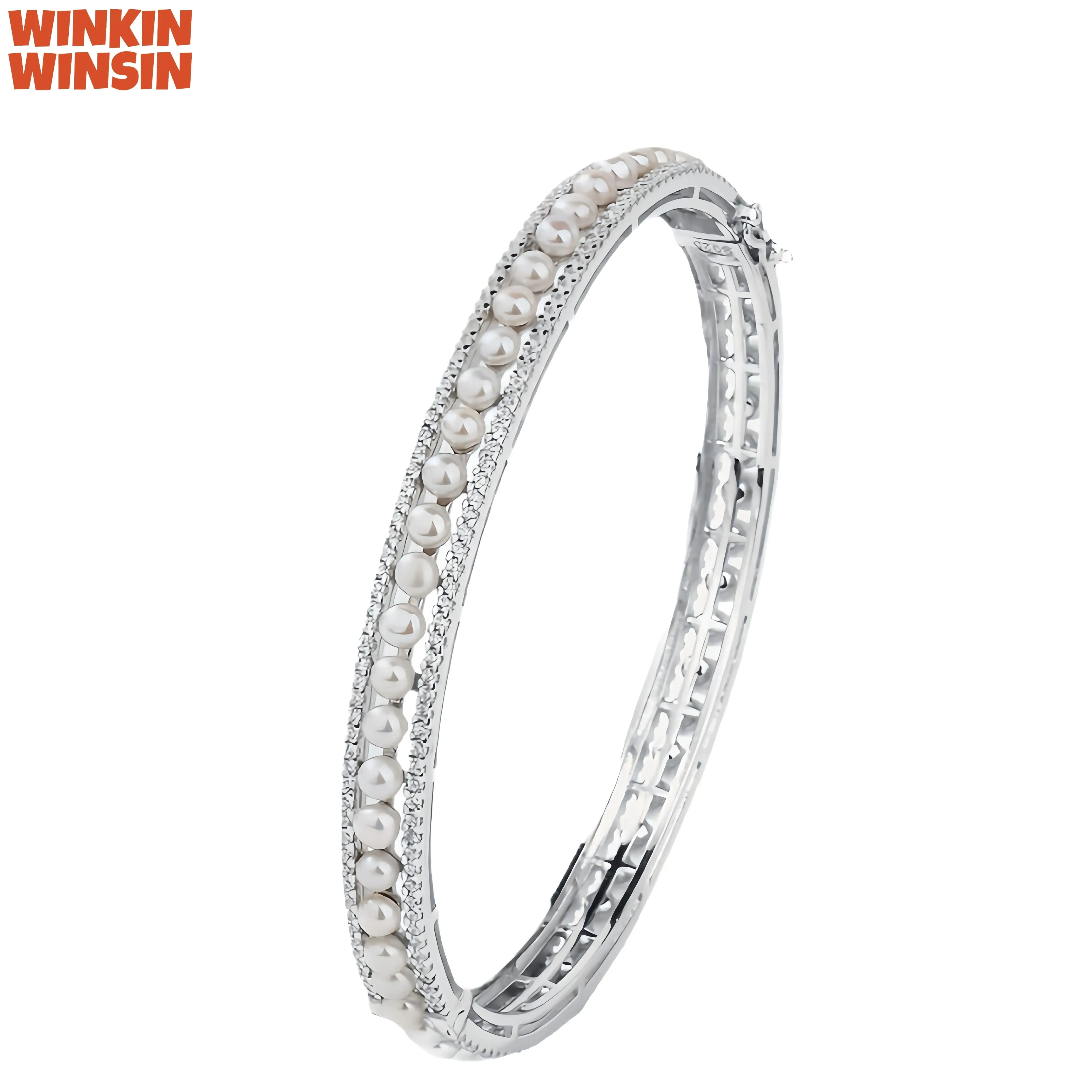WINKIN WINSIN Brand MST Top Grade 925 Sterling Silver Bracelet High Carbon Diamond Freshwater Pearl Bracelets Jewelry
WINKIN WINSIN Brand MST Top Grade 925 Sterling Silver Bracelet High Carbon Diamond Freshwater Pearl Bracelets Jewelry