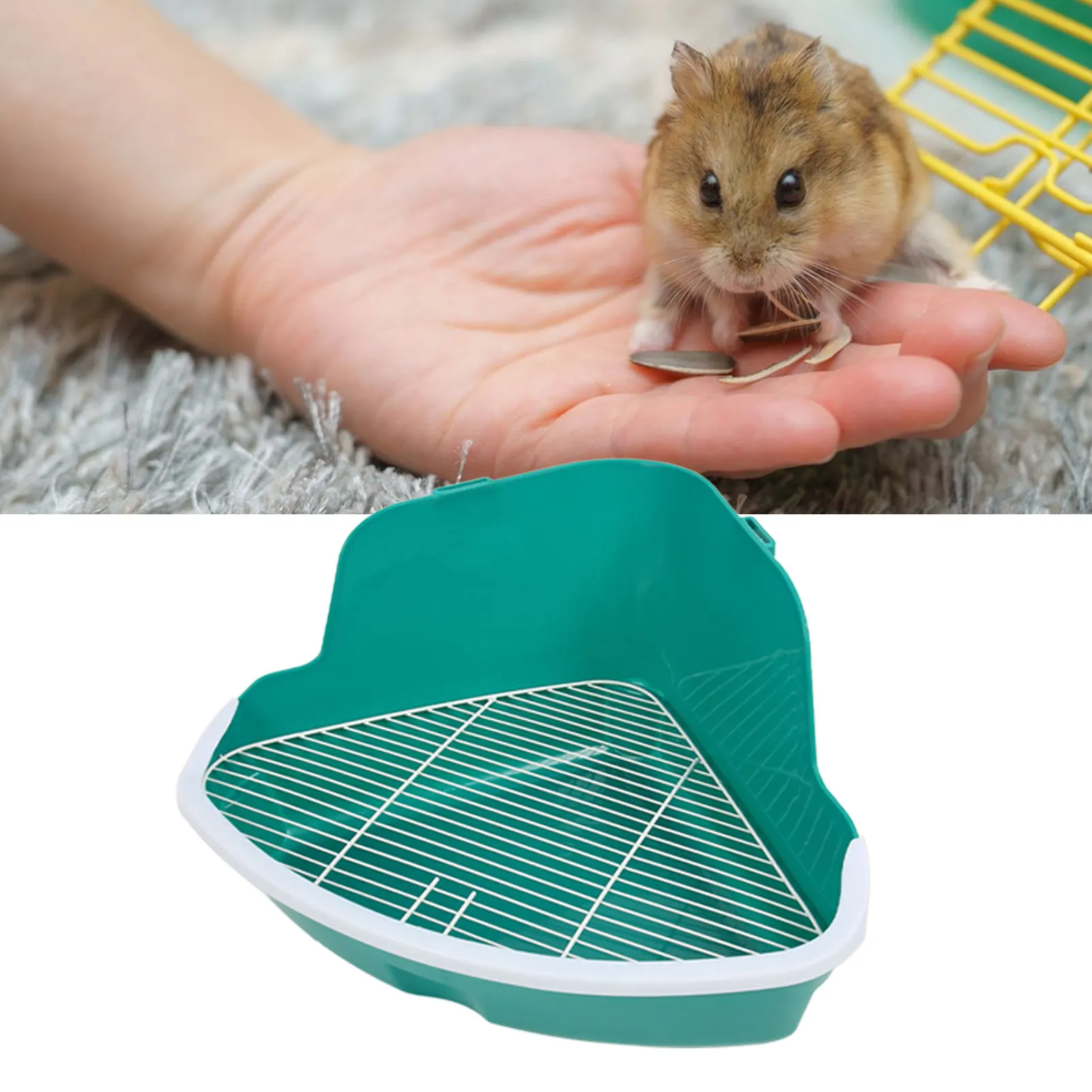 Small Animal Corner Litter Box Easy To Clean Green Rabbit Litter Box Reinforced Easy To Fix Fanshaped for Hamster
Small Animal Corner Litter Box Easy To Clean Green Rabbit Litter Box Reinforced Easy To Fix Fanshaped for Hamster