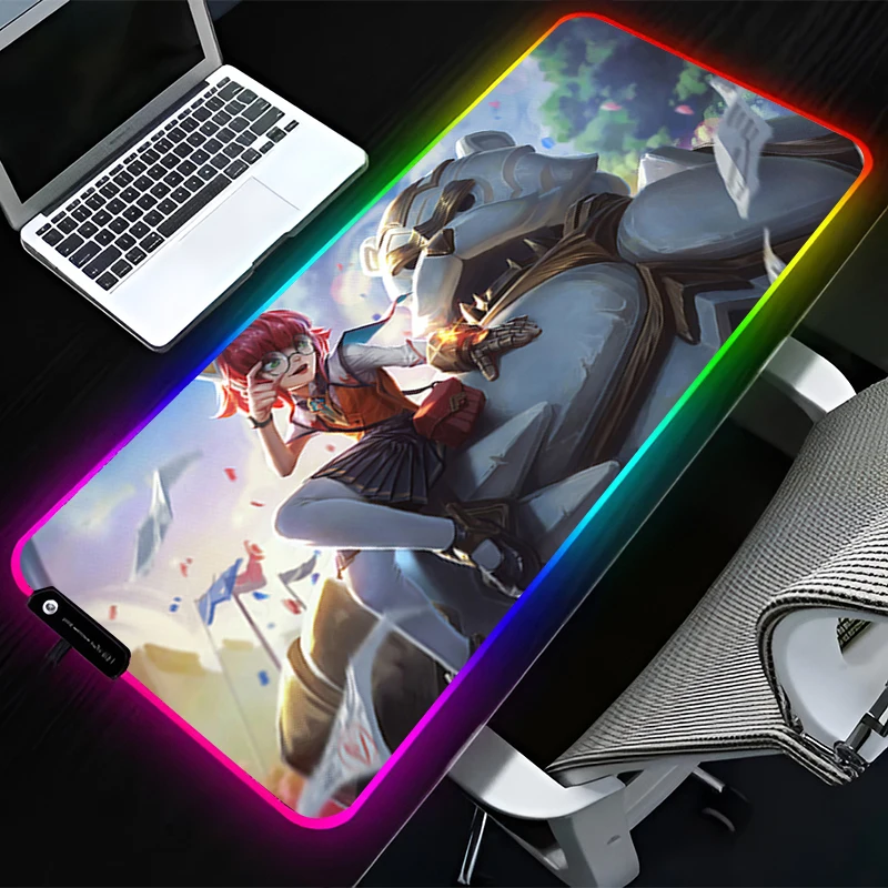 RGB LED Mouse Pad Computer Gamer Accessories Mouse Mat Rubber Keyboard Pad L-league of Legends Annie Non Slip Mousepad Desk Mat
RGB LED Mouse Pad Computer Gamer Accessories Mouse Mat Rubber Keyboard Pad L-league of Legends Annie Non Slip Mousepad Desk Mat