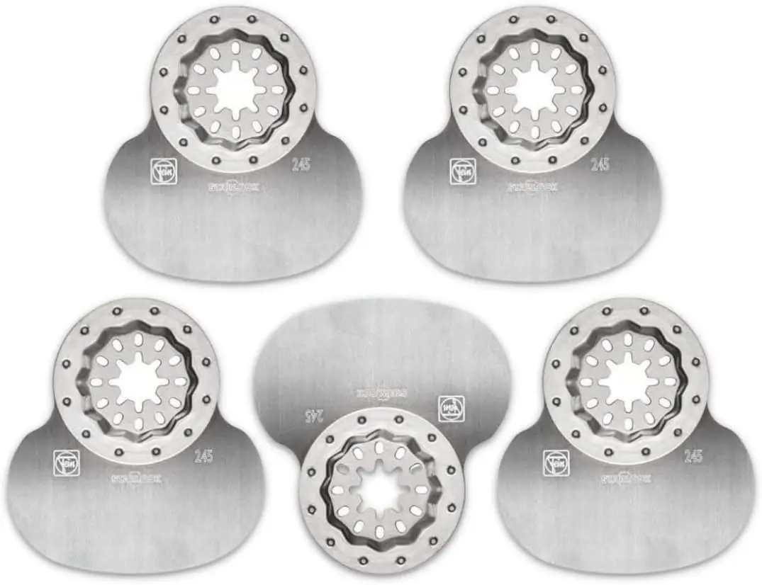 5-Pack Mushroom-Shaped Precision Cutter Blades for Silicone and Soft Glazing - Smooth, Clean Cuts on MultiMaster Tools
5-Pack Mushroom-Shaped Precision Cutter Blades for Silicone and Soft Glazing - Smooth, Clean Cuts on MultiMaster Tools