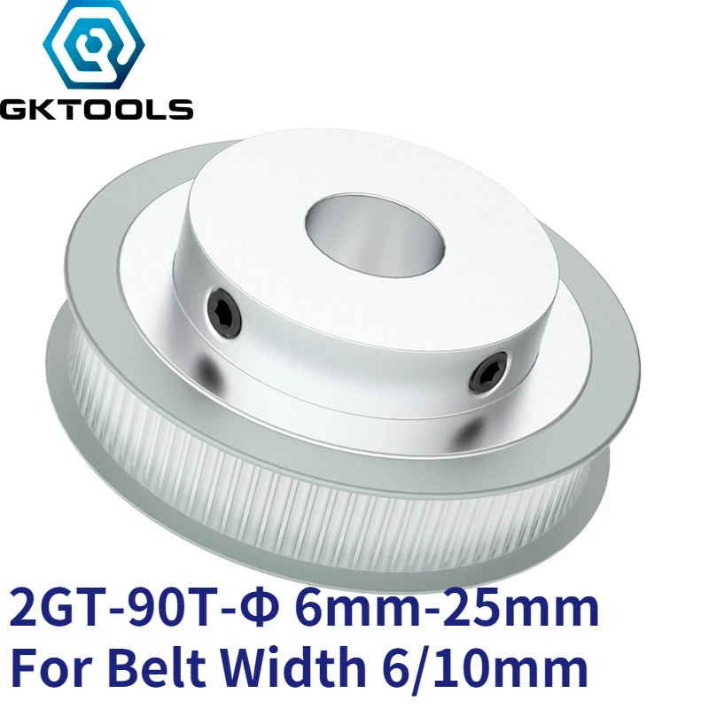 Madifier 90 Teeth 2GT Timing Pulley Bore 5/6/6.35/7/8/10/12/12.7/14/15/16/17/18/19/20/22/25mm GT2 Synchronous belt width 6/10mm
Madifier 90 Teeth 2GT Timing Pulley Bore 5/6/6.35/7/8/10/12/12.7/14/15/16/17/18/19/20/22/25mm GT2 Synchronous belt width 6/10mm