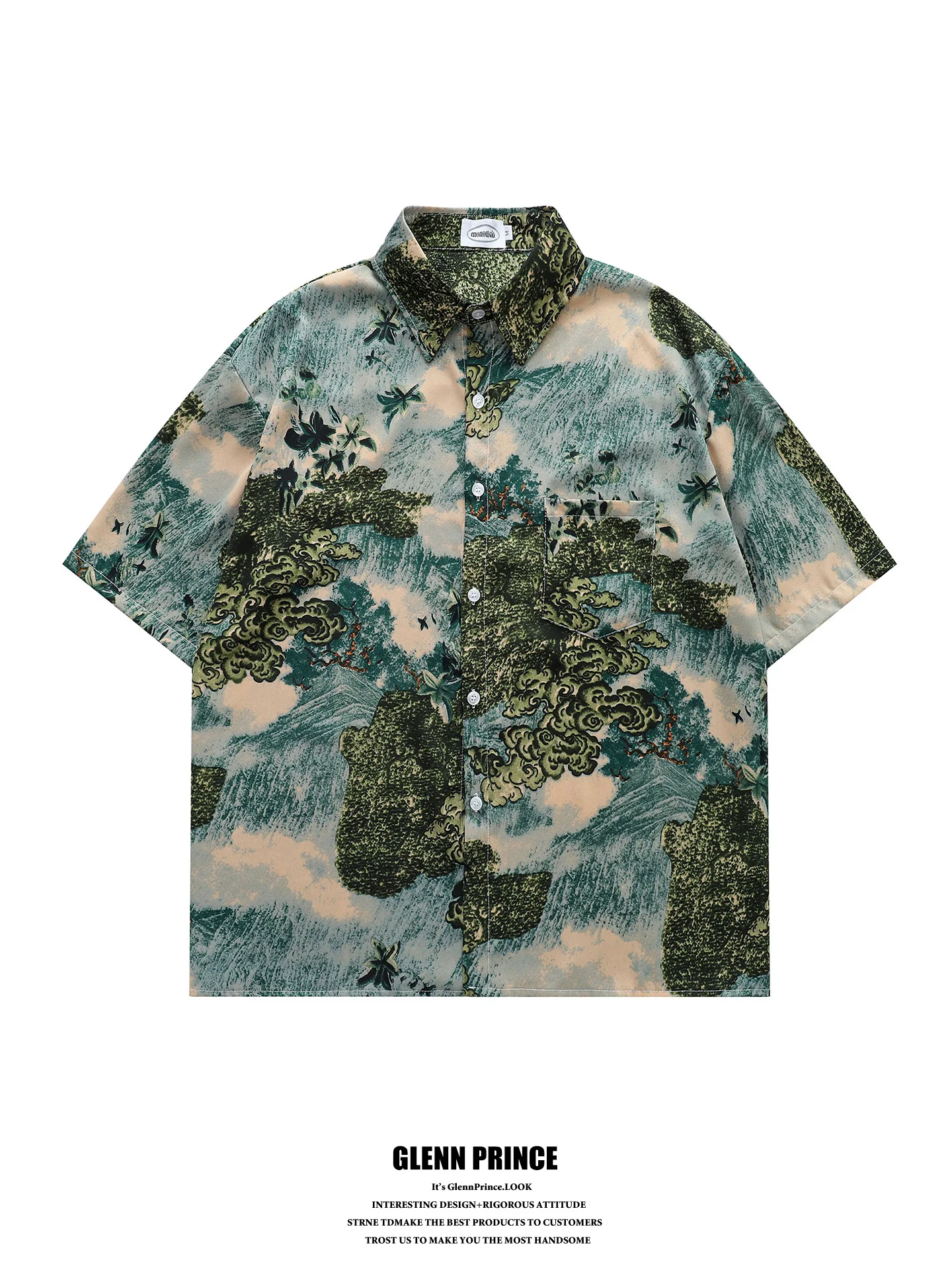 GPstudio Jungle Short Sleeve Men's Shirt Thin Ice Silk Summer Fashionable Loose Fit Printed Polyester Fiber Casual Shirt
GPstudio Jungle Short Sleeve Men's Shirt Thin Ice Silk Summer Fashionable Loose Fit Printed Polyester Fiber Casual Shirt