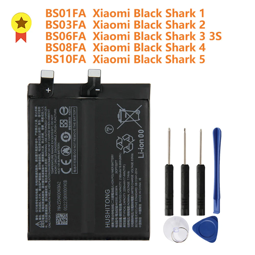 Repalcement Battery BS01FA For Xiaomi Black Shark 5 1 BS03FA For Black Shark 2 BS06FA For Black Shark 3 BS08FA For Black Shark 4
Repalcement Battery BS01FA For Xiaomi Black Shark 5 1 BS03FA For Black Shark 2 BS06FA For Black Shark 3 BS08FA For Black Shark 4