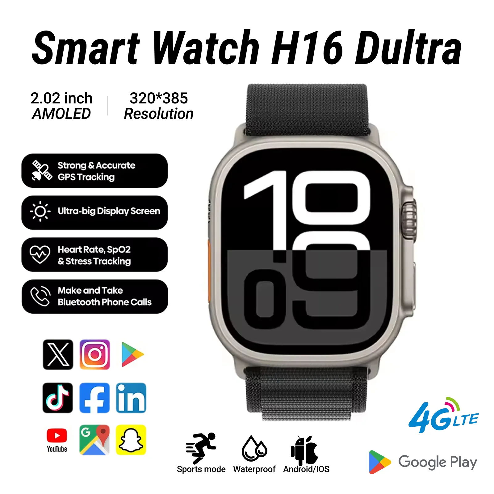 Смарт-часы Dultra AMOLED 2025 H16 для мужчин и женщин, спортивные часы, 1 ГБ ПЗУ, локальная музыка, NFC, компас, запасы, умные часы для Android IOS 
Смарт-часы Dultra AMOLED 2025 H16 для мужчин и женщин, спортивные часы, 1 ГБ ПЗУ, локальная музыка, NFC, компас, запасы, умные часы для Android IOS