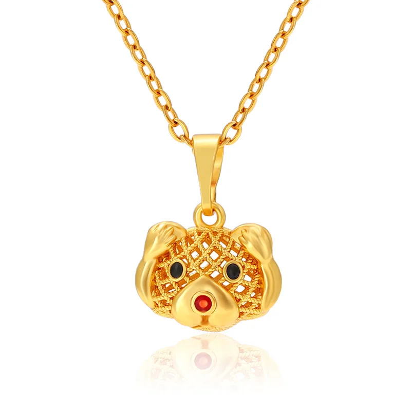 Luxury 24K 9999 Pure Gold real gold Women's Enamel Cute Puppy Hollow Pendant Necklace
Luxury 24K 9999 Pure Gold real gold Women's Enamel Cute Puppy Hollow Pendant Necklace