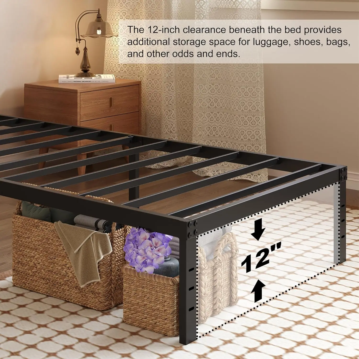 Twin Xl Bed Frames With Mahogany Wood Headboard, 14 H Xl Twin Bed Frame No Box Spring Ned Support Up To 2500 Lbs, Noise Free,
Twin Xl Bed Frames With Mahogany Wood Headboard, 14 H Xl Twin Bed Frame No Box Spring Ned Support Up To 2500 Lbs, Noise Free,