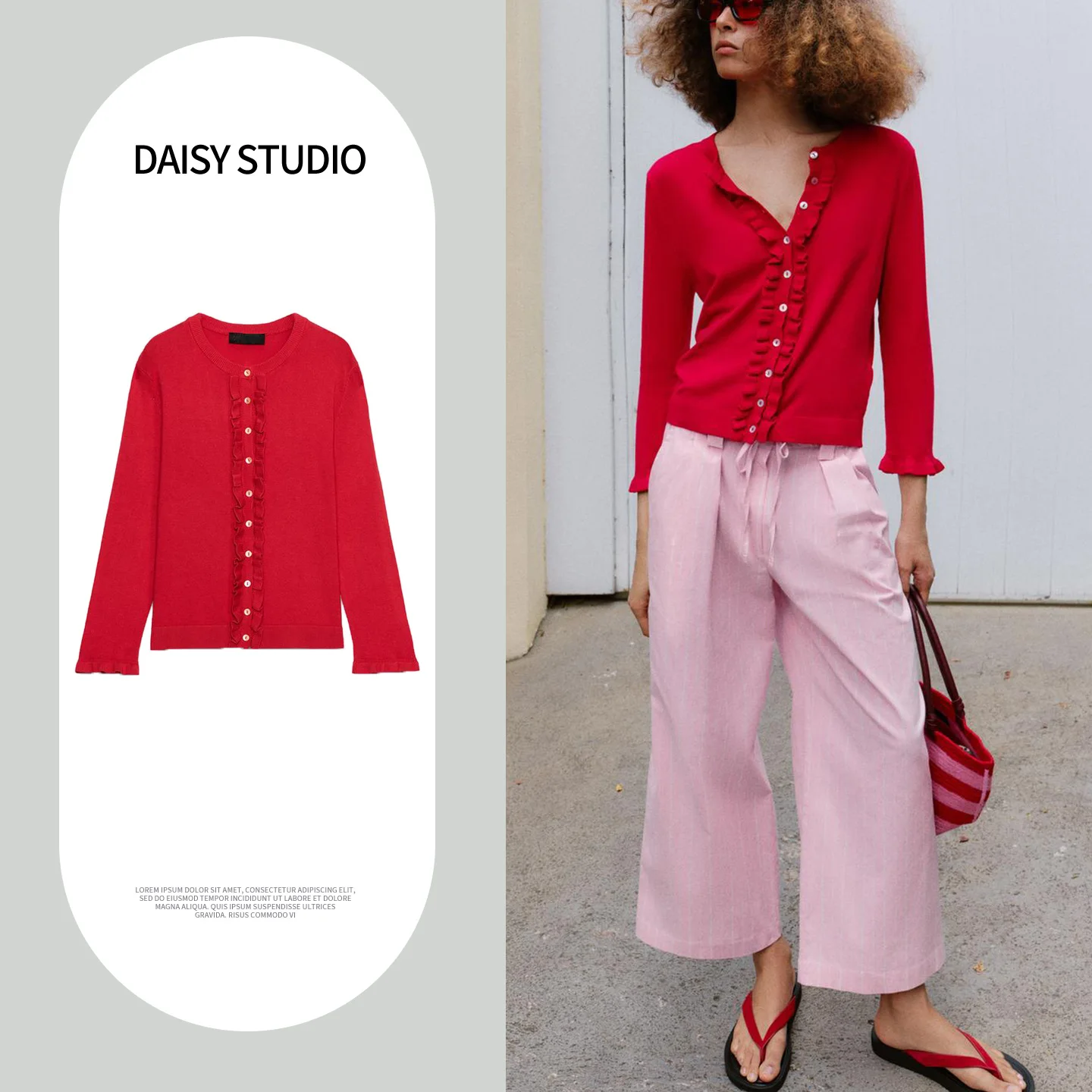Spring Summer New Arrival Women's Lazy Style Single Button Long Sleeve round Neck Layered Decorative Knitted Jacket
Spring Summer New Arrival Women's Lazy Style Single Button Long Sleeve round Neck Layered Decorative Knitted Jacket
