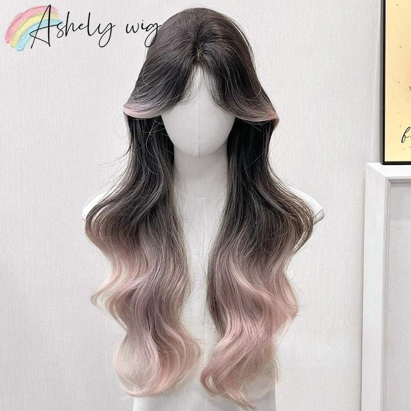 Ashely Black Pink Ombre Wig for Women 26inch Long Wave Hair Wig Body Wave Synthetic Wigs for Cosplay Daily Use 가발 Lolita Peluca
Ashely Black Pink Ombre Wig for Women 26inch Long Wave Hair Wig Body Wave Synthetic Wigs for Cosplay Daily Use 가발 Lolita Peluca