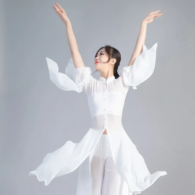 Live exclusive classical dance practice autumn and winter performance costumes for women, Chinese ancient style wide sleeved flo
Live exclusive classical dance practice autumn and winter performance costumes for women, Chinese ancient style wide sleeved flo