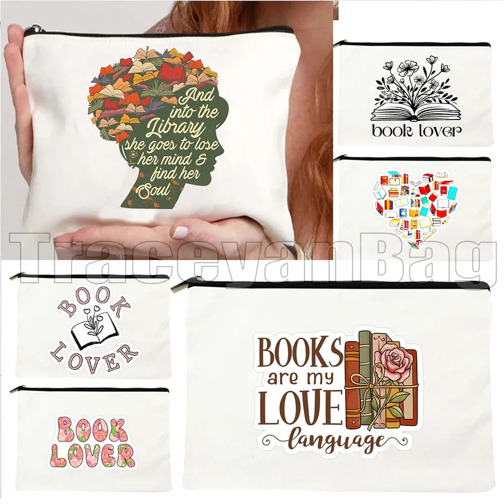 Aesthetic Book Lover Floral Pattern Flowers Watercolor Bookstack Reading Cute Gifts Canvas Cosmetic Makeup Travel Bag Case Pouch
Aesthetic Book Lover Floral Pattern Flowers Watercolor Bookstack Reading Cute Gifts Canvas Cosmetic Makeup Travel Bag Case Pouch