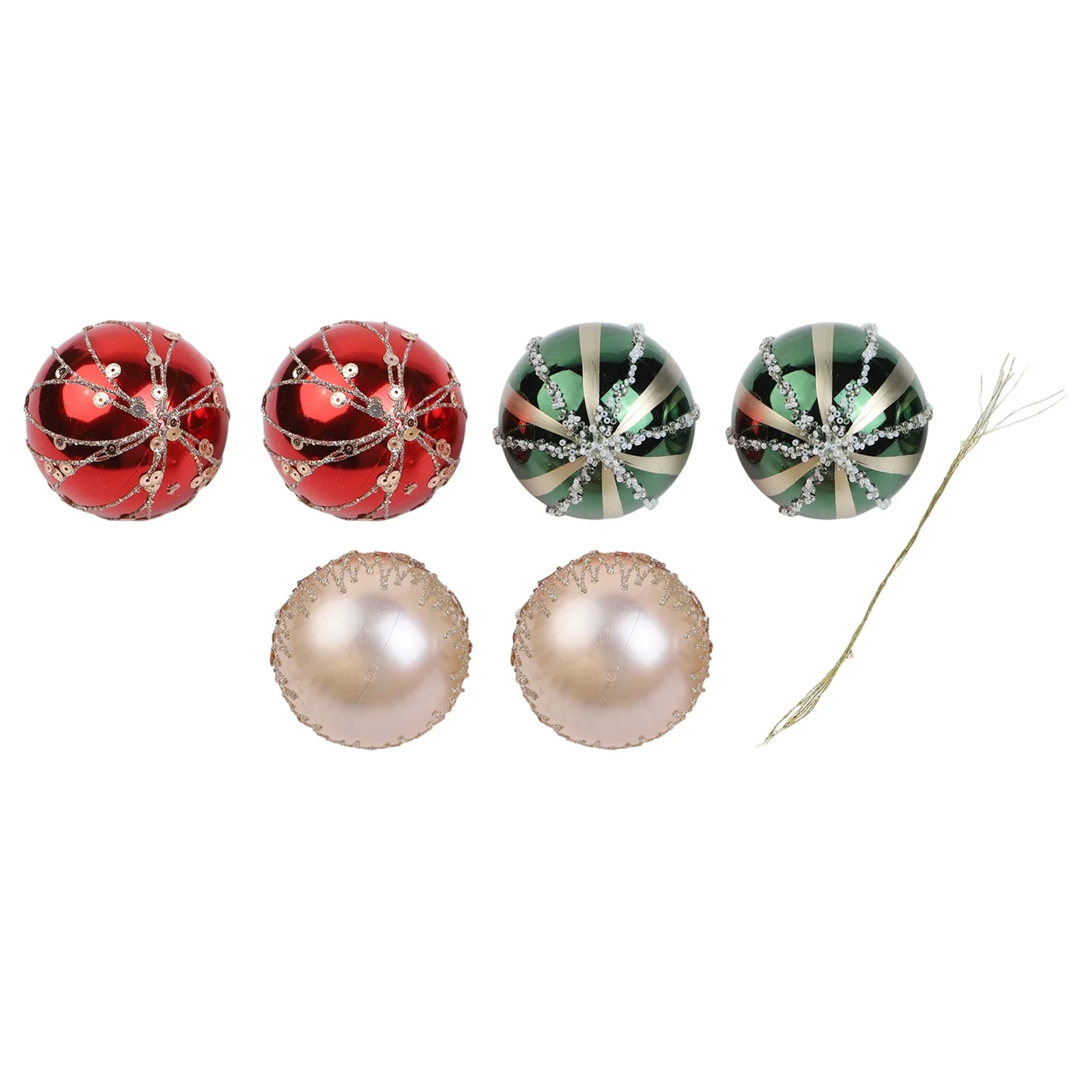 Holiday Decoration 6pcs Plastic Christmas Tree Baubles with String Hangers Suitable for Trees Tables and Displays
Holiday Decoration 6pcs Plastic Christmas Tree Baubles with String Hangers Suitable for Trees Tables and Displays