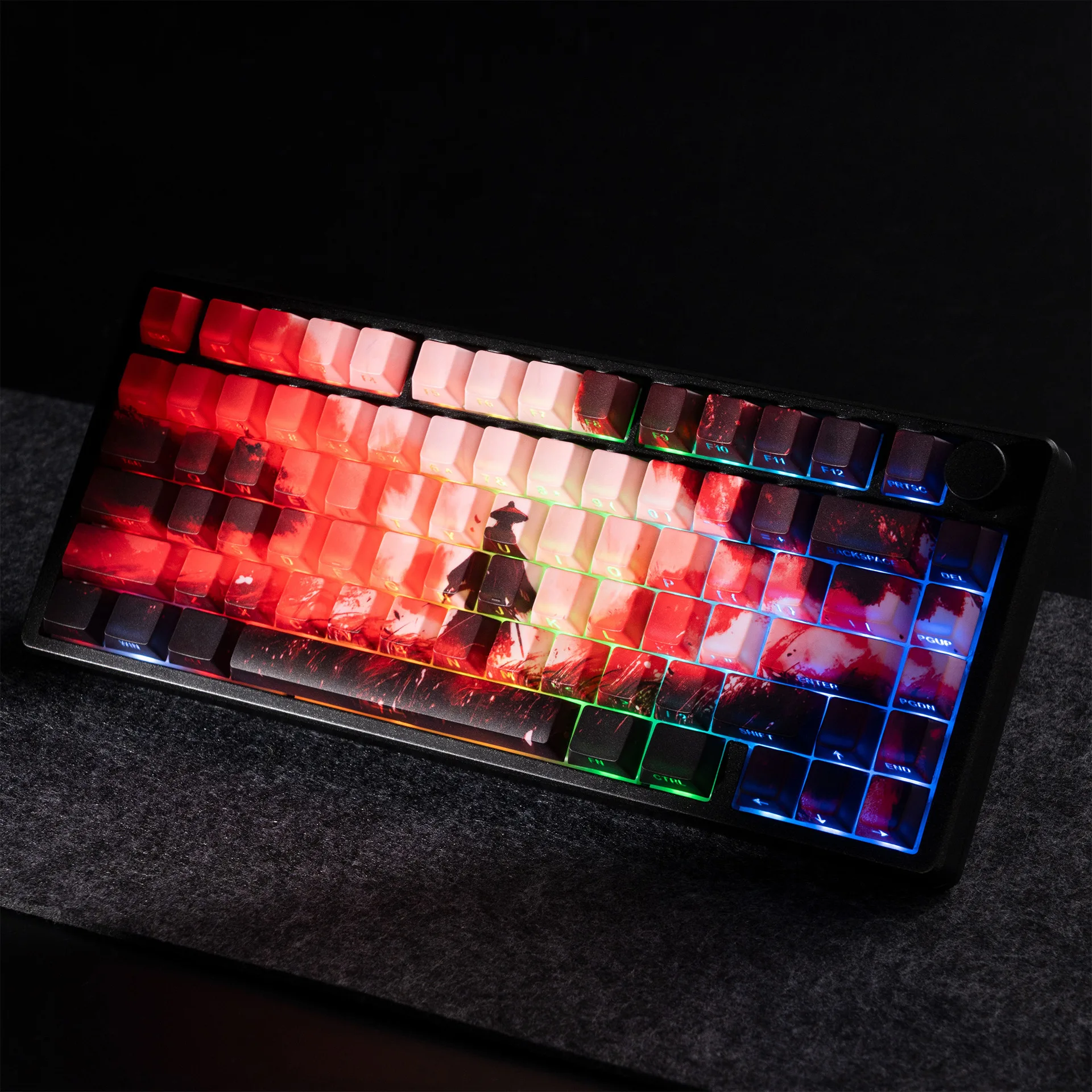 Wu keycap, original pattern, original side engraved light transmission five pages heat sublimation personality wooting keycap
Wu keycap, original pattern, original side engraved light transmission five pages heat sublimation personality wooting keycap