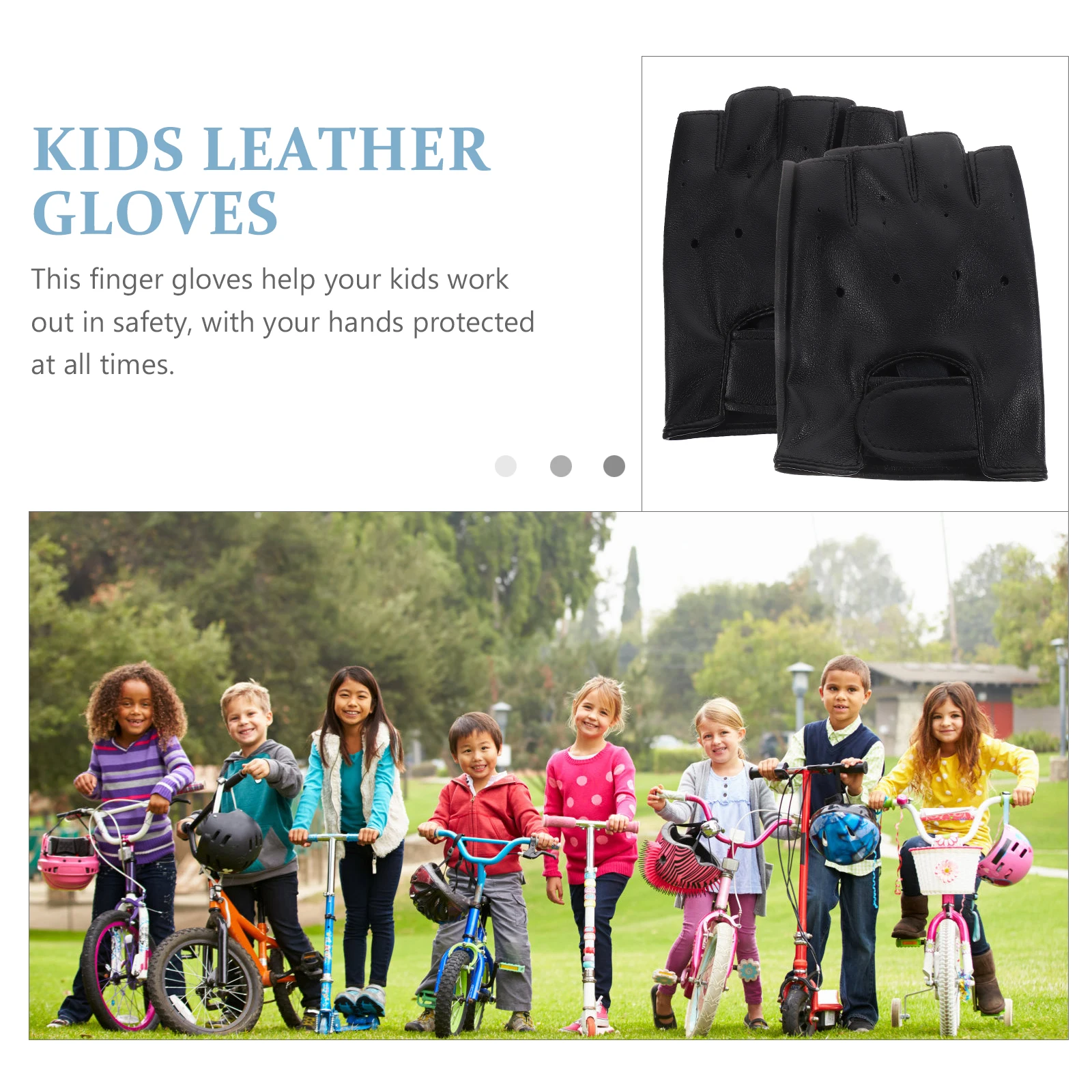 Children Half Finger Gloves for Kids Black Riding Sports Durable Comfortable Outdoor Activity Kids Gloves
Children Half Finger Gloves for Kids Black Riding Sports Durable Comfortable Outdoor Activity Kids Gloves