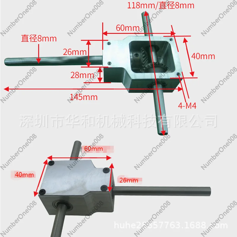 90 Degree Spiral Bevel Gearbox Right Angle Gear Reducer 1:1 Dual Output Shaft for Industrial Transmission
90 Degree Spiral Bevel Gearbox Right Angle Gear Reducer 1:1 Dual Output Shaft for Industrial Transmission