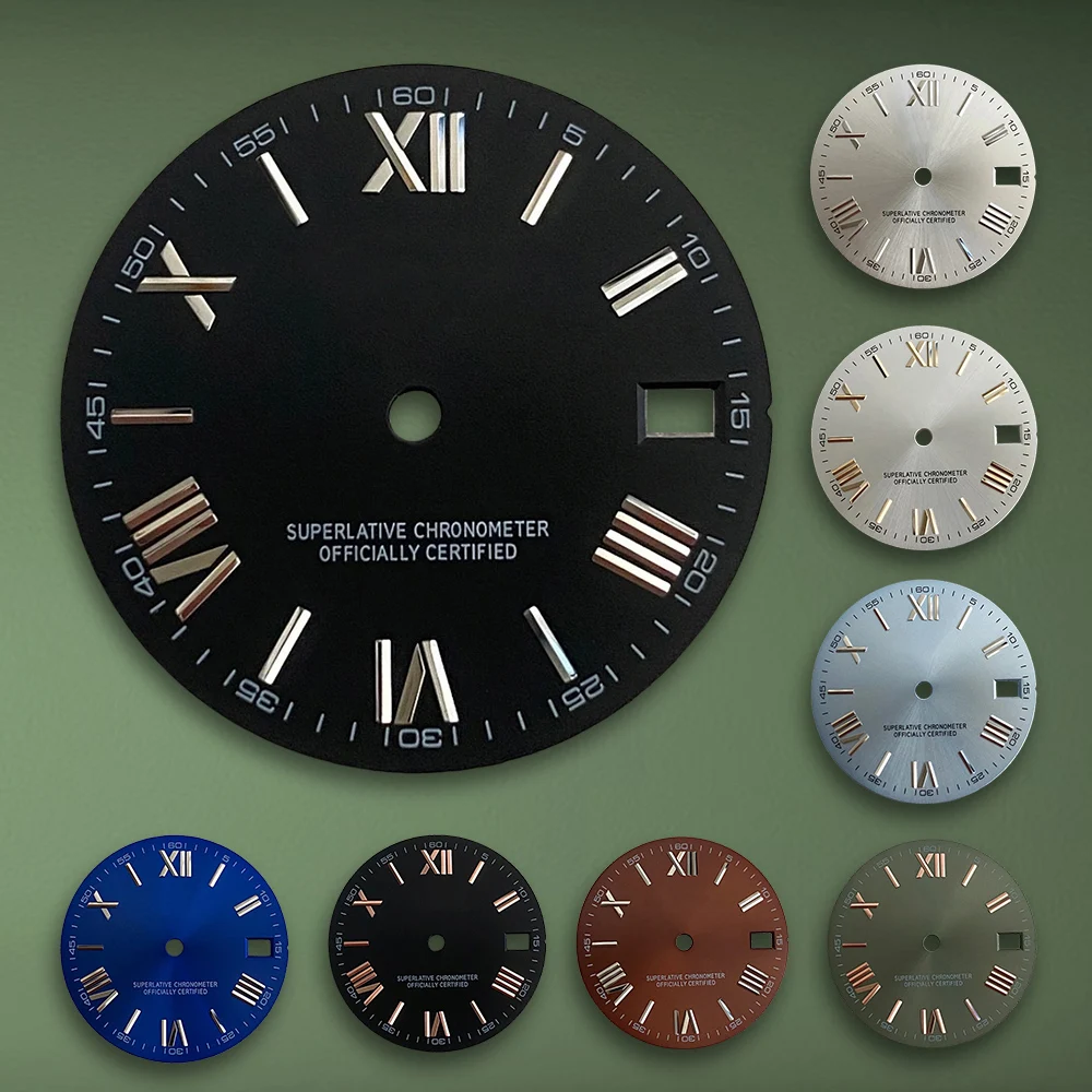 Новый 28,5 мм S логотип NH35 Высококачественный римский циферблат подходит для NH35/NH36/4R/7S механизм Sunray циферблат модификация часов аксессуары
Новый 28,5 мм S логотип NH35 Высококачественный римский циферблат подходит для NH35/NH36/4R/7S механизм Sunray циферблат модификация часов аксессуары