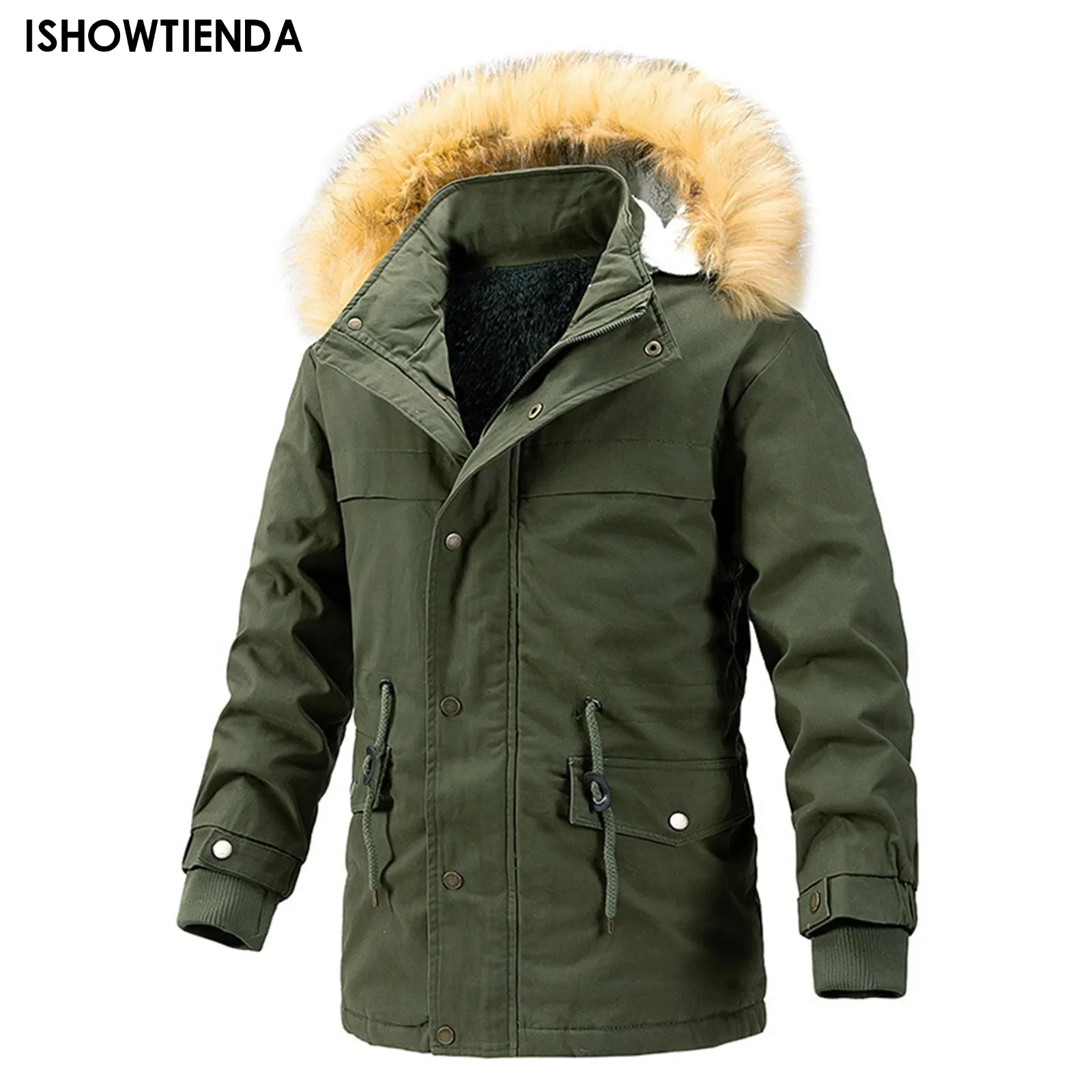 Men's Thicken Parkas Warm Winter Jacket Cashmere Fleece Coats Military Outdoor Cotton-padded Male Windbreaker Hooded Outwear
Men's Thicken Parkas Warm Winter Jacket Cashmere Fleece Coats Military Outdoor Cotton-padded Male Windbreaker Hooded Outwear