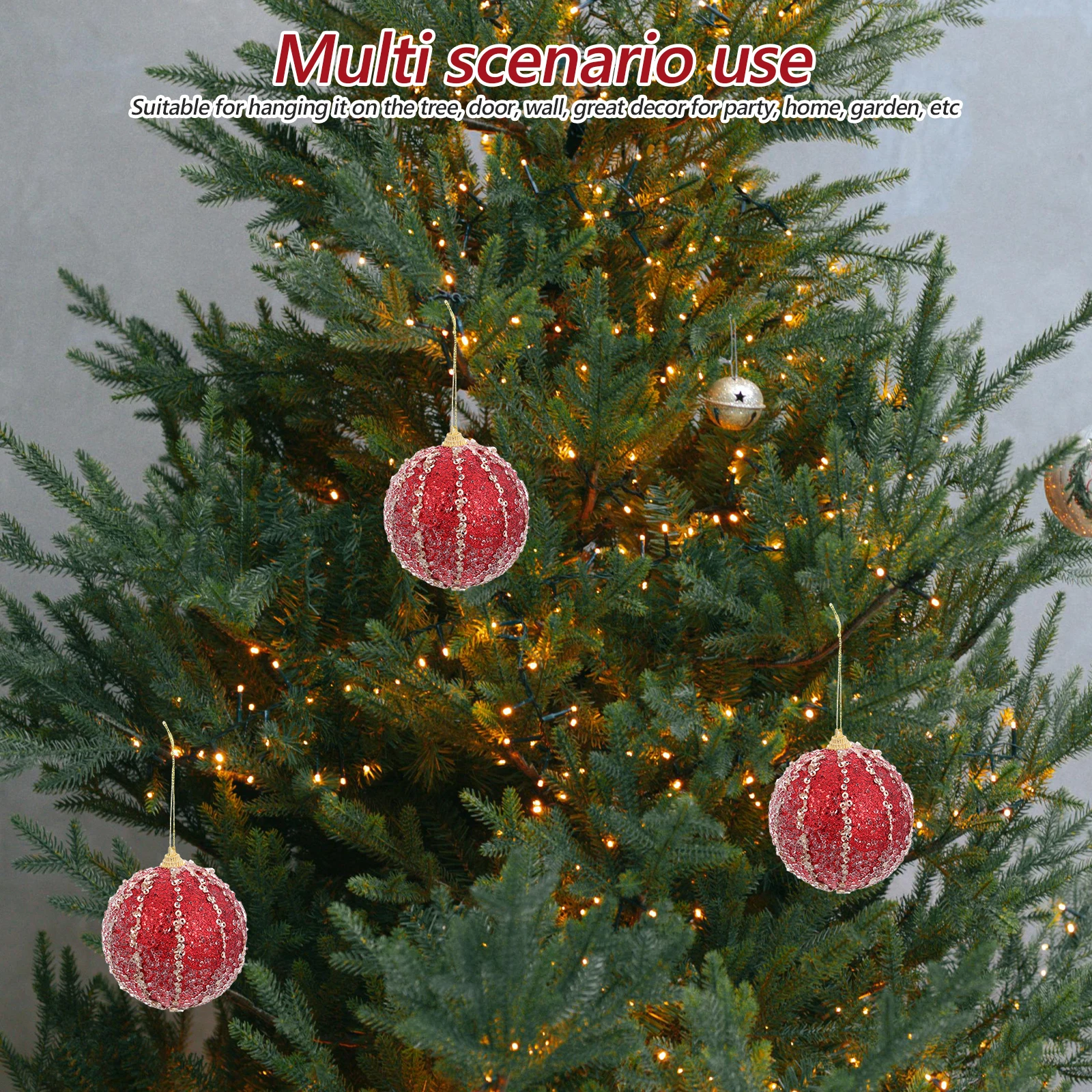 4Pcs 8Cm Unique Christmas Balls Xmas Tree Hanging Decorations Ornaments For Home Party And Special Occasions
4Pcs 8Cm Unique Christmas Balls Xmas Tree Hanging Decorations Ornaments For Home Party And Special Occasions