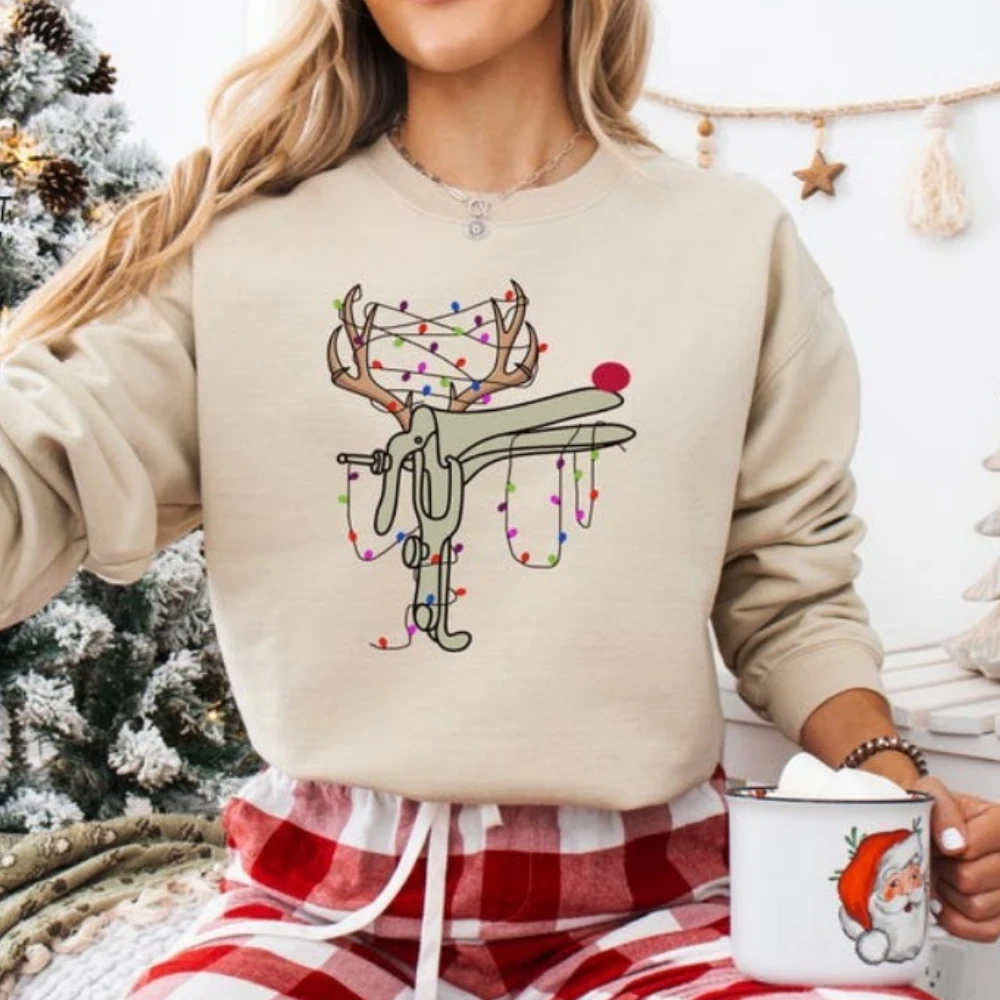 Reindeer Speculum Nurse Hoodie Funny Christmas Pullover Gift for Nurse Funny OBGYN Nurse Sweater Creativity Hoodies Women
Reindeer Speculum Nurse Hoodie Funny Christmas Pullover Gift for Nurse Funny OBGYN Nurse Sweater Creativity Hoodies Women