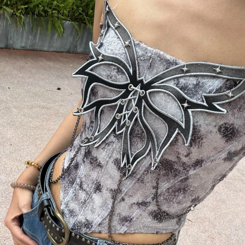 2025 Summer New Y2k Hot Girl Sequined Women's Vest Original Three-dimensional Bow Chain Sweet Cool Sexy Fishbone Tube Top Ladies
2025 Summer New Y2k Hot Girl Sequined Women's Vest Original Three-dimensional Bow Chain Sweet Cool Sexy Fishbone Tube Top Ladies