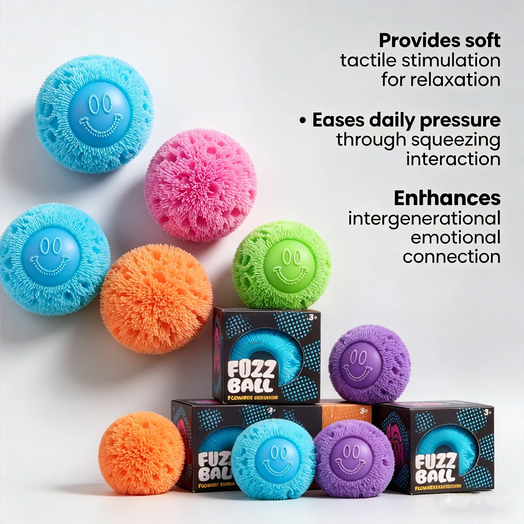 NeeDoh Fuzz Ball Series Desktop decompress Ornament Stress Relief Toys Suitable for Under Pressure Fun Soft Stress Ball gifts
NeeDoh Fuzz Ball Series Desktop decompress Ornament Stress Relief Toys Suitable for Under Pressure Fun Soft Stress Ball gifts