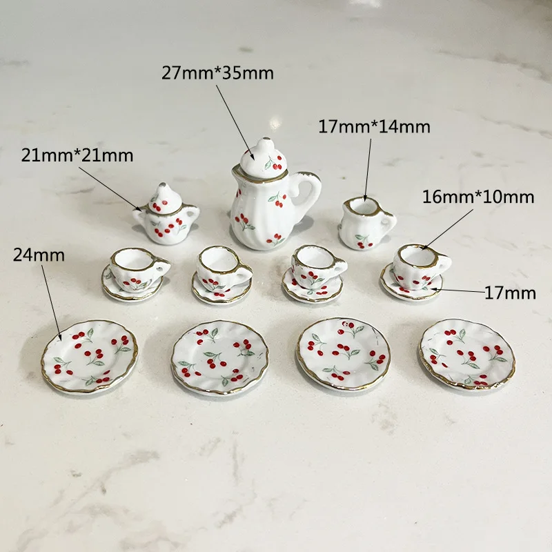 Miniature Ceramic Tea Set Dollhouse Toy Props Simulation Tea Utensils Playhouse Pretend Play Microscale Food Toys Collectibles
Miniature Ceramic Tea Set Dollhouse Toy Props Simulation Tea Utensils Playhouse Pretend Play Microscale Food Toys Collectibles
