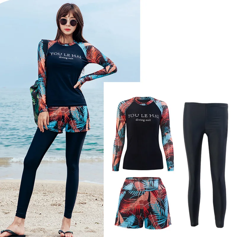 Women 3pcs/set Rash Guards Swimsuit Shirt+Leggings Boyshorts Athletic Sports Yoga Gym Fitness Exercise Clothes Jogging Tracksuit
Women 3pcs/set Rash Guards Swimsuit Shirt+Leggings Boyshorts Athletic Sports Yoga Gym Fitness Exercise Clothes Jogging Tracksuit