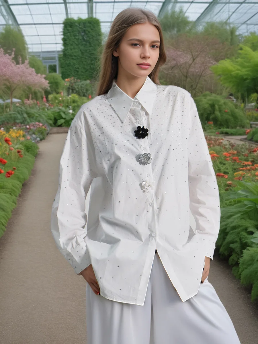 Loose Casual Oversized Cotton Mid-length Shirts Blouses For Women's Spring Autumn Top Korean Popular Woman Clothes
Loose Casual Oversized Cotton Mid-length Shirts Blouses For Women's Spring Autumn Top Korean Popular Woman Clothes