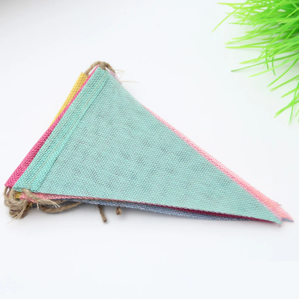 12pcs Simulation Hessian Burlap Banner DIY 6 Color Pennant Banner Decoration for Wedding Birthday Party
12pcs Simulation Hessian Burlap Banner DIY 6 Color Pennant Banner Decoration for Wedding Birthday Party