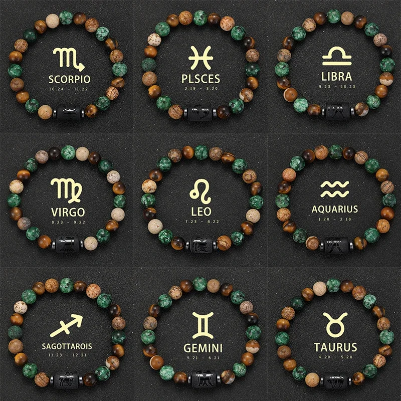 Natural Stone Bracelets 12 Constellations Leo Libra Scorpio Sagittarius Bracelets Ladies Men Couples Friendship Jewelry Bracelet
Natural Stone Bracelets 12 Constellations Leo Libra Scorpio Sagittarius Bracelets Ladies Men Couples Friendship Jewelry Bracelet