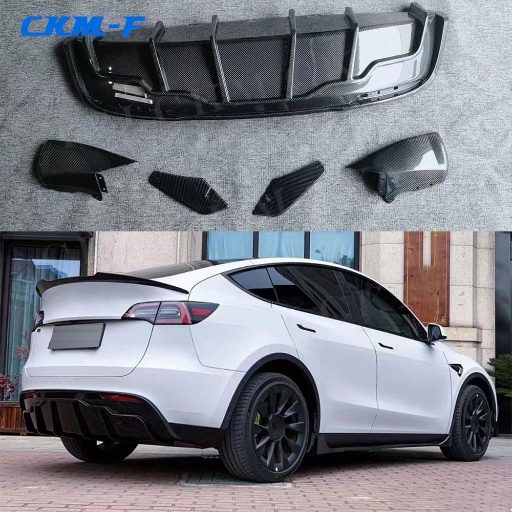 Carbon Fiber Rear Diffuser Spoiler Accessories for Tesla Model Y 2021+ ABS Black Bumper Lip Guard Car Styling Body Kits
Carbon Fiber Rear Diffuser Spoiler Accessories for Tesla Model Y 2021+ ABS Black Bumper Lip Guard Car Styling Body Kits