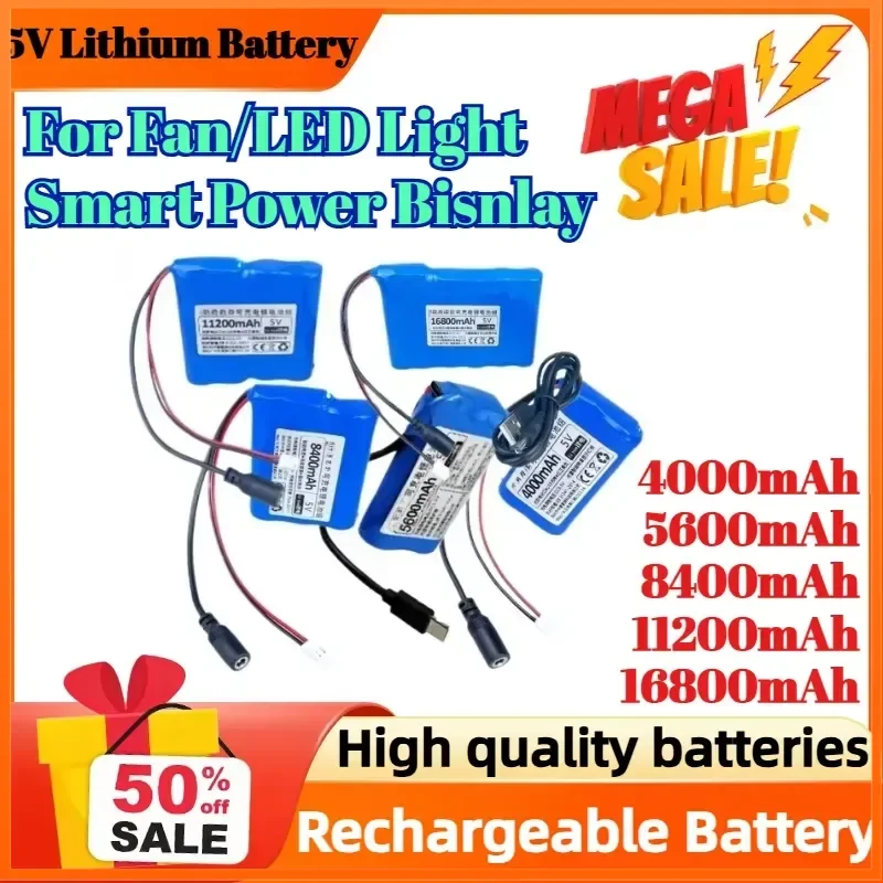 5V for Rechargeable Constant Voltage Microcontroller USB Fan LED Light Wireless Network Wifi Power Supply Lithium Battery
5V for Rechargeable Constant Voltage Microcontroller USB Fan LED Light Wireless Network Wifi Power Supply Lithium Battery