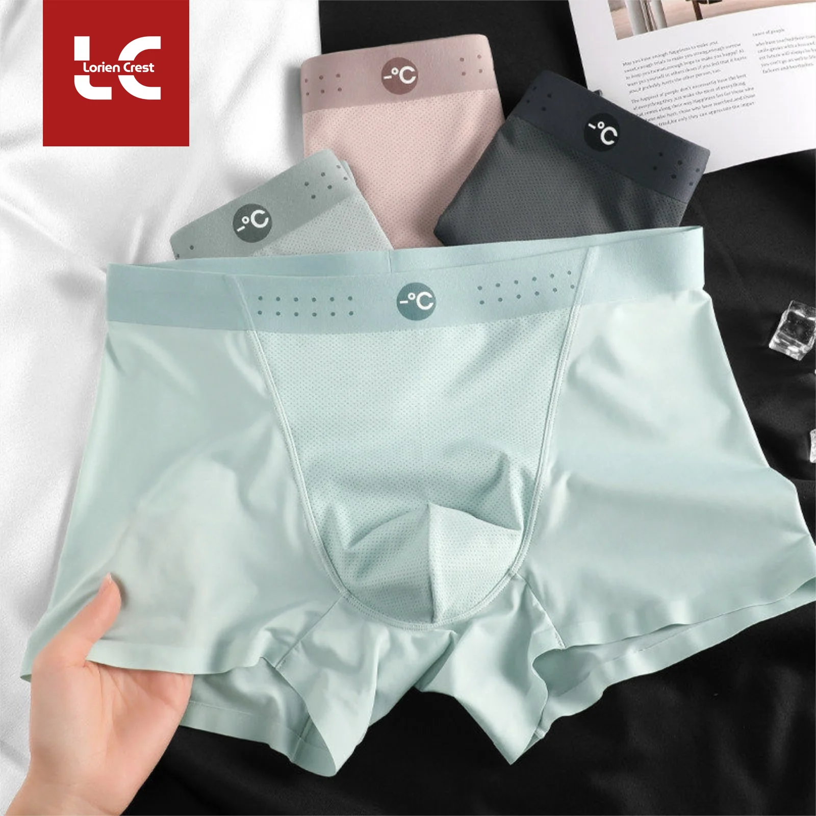 3pcs men's underwear ice silk seamless breathable boxers large size bacteriostatic shorts breathable and quick drying
3pcs men's underwear ice silk seamless breathable boxers large size bacteriostatic shorts breathable and quick drying